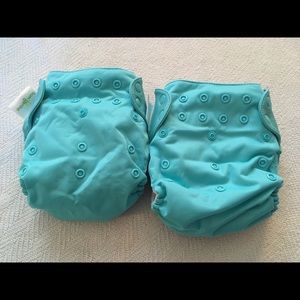 Two EUC BumGenius Freetime cloth diapers